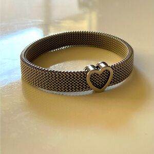 Tiffany and Co. Somerset Stretch Mesh Heart Bracelet